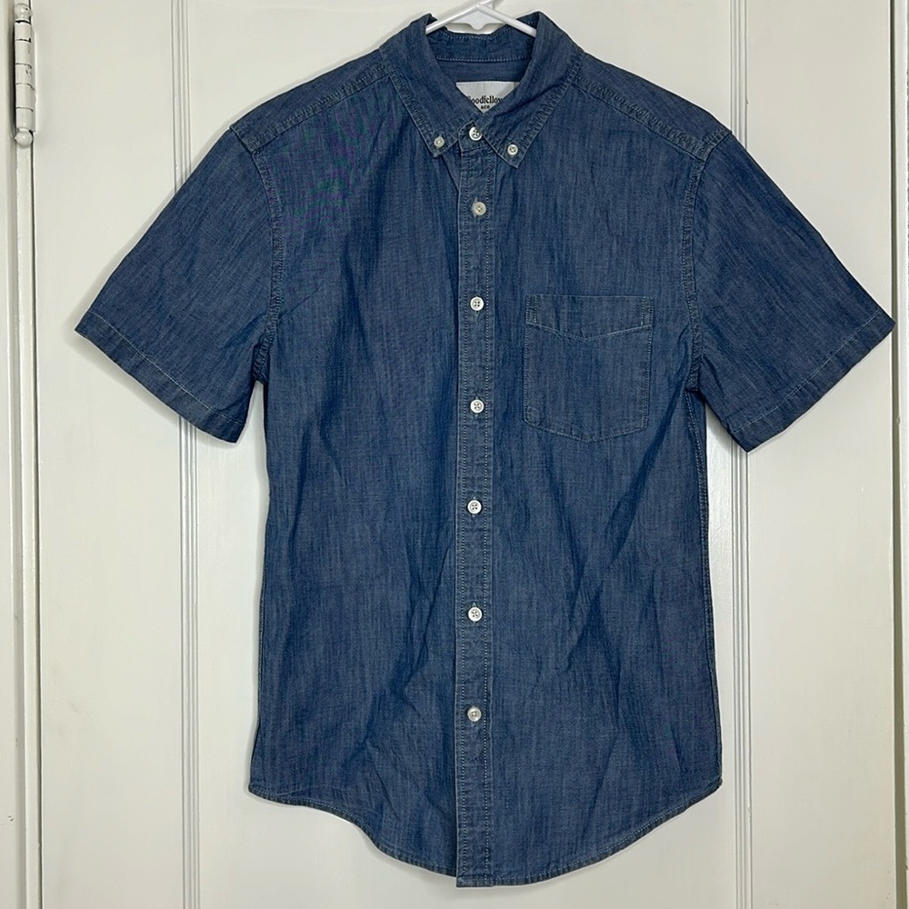 Goodfellow & Co Casual Blue Button Down Cotton Shirt